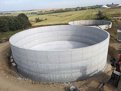 Vysoké studnice - bioplynová nádrž